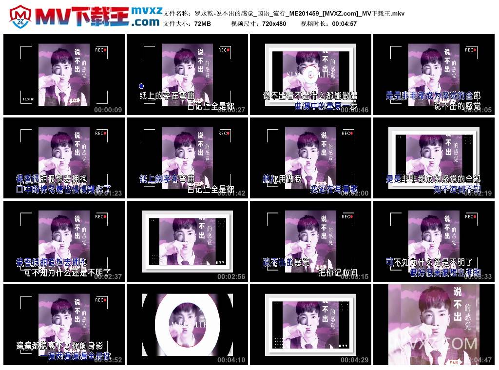 罗永乾-说不出的感觉_国语_流行_ME201459